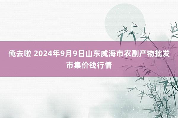 俺去啦 2024年9月9日山东威海市农副产物批发市集价钱行情