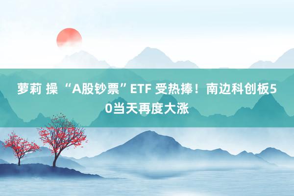 萝莉 操 “A股钞票”ETF 受热捧！南边科创板50当天再度大涨