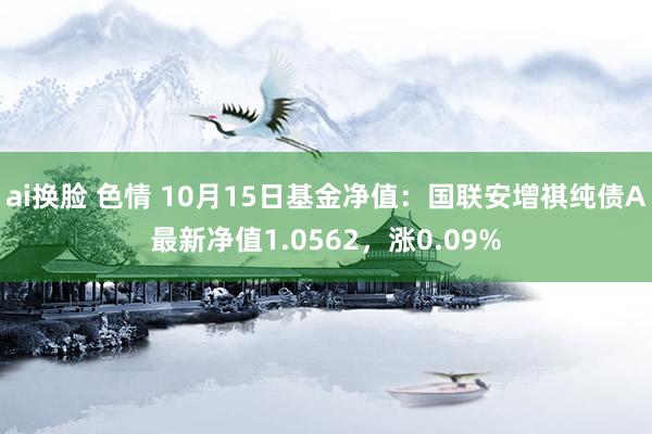 ai换脸 色情 10月15日基金净值：国联安增祺纯债A最新净值1.0562，涨0.09%