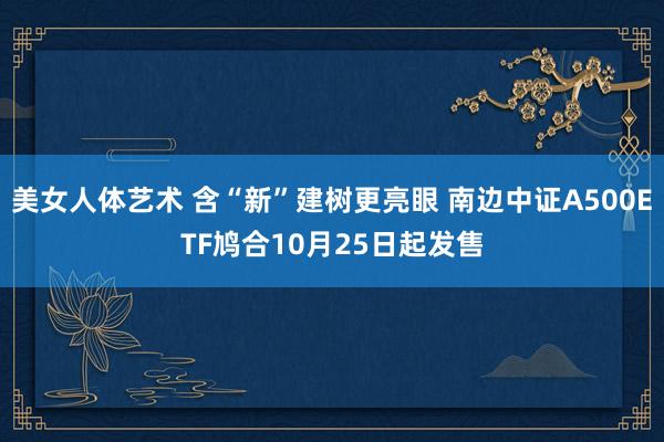 美女人体艺术 含“新”建树更亮眼 南边中证A500ETF鸠合10月25日起发售