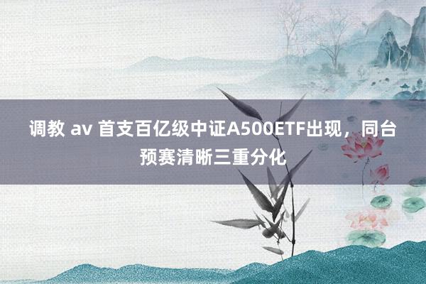 调教 av 首支百亿级中证A500ETF出现，同台预赛清晰三重分化