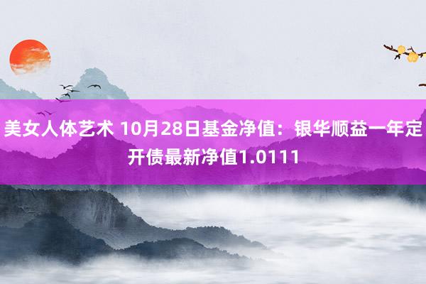 美女人体艺术 10月28日基金净值：银华顺益一年定开债最新净值1.0111