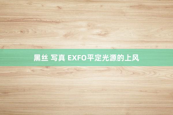 黑丝 写真 EXFO平定光源的上风