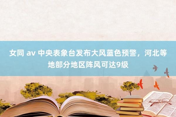 女同 av 中央表象台发布大风蓝色预警，河北等地部分地区阵风可达9级