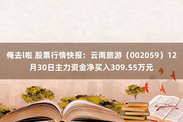 俺去l啦 股票行情快报：云南旅游（002059）12月30日主力资金净买入309.55万元