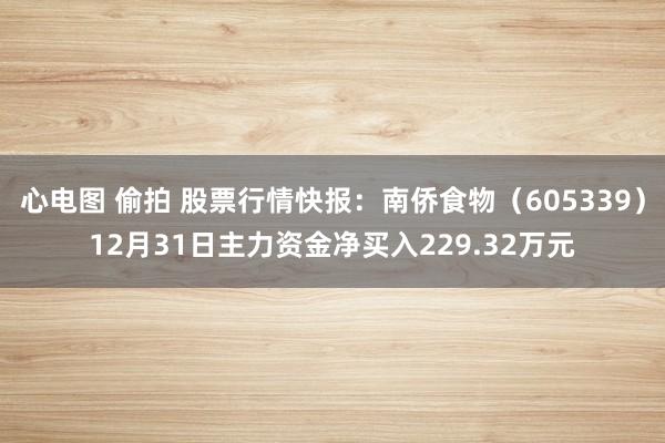 心电图 偷拍 股票行情快报：南侨食物（605339）12月31日主力资金净买入229.32万元