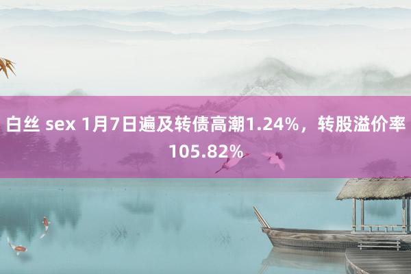 白丝 sex 1月7日遍及转债高潮1.24%，转股溢价率105.82%